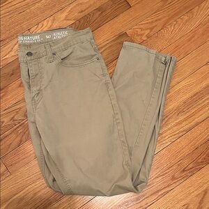 Signature by Levi Strauss Men's S67 Athletic Tan Jeans